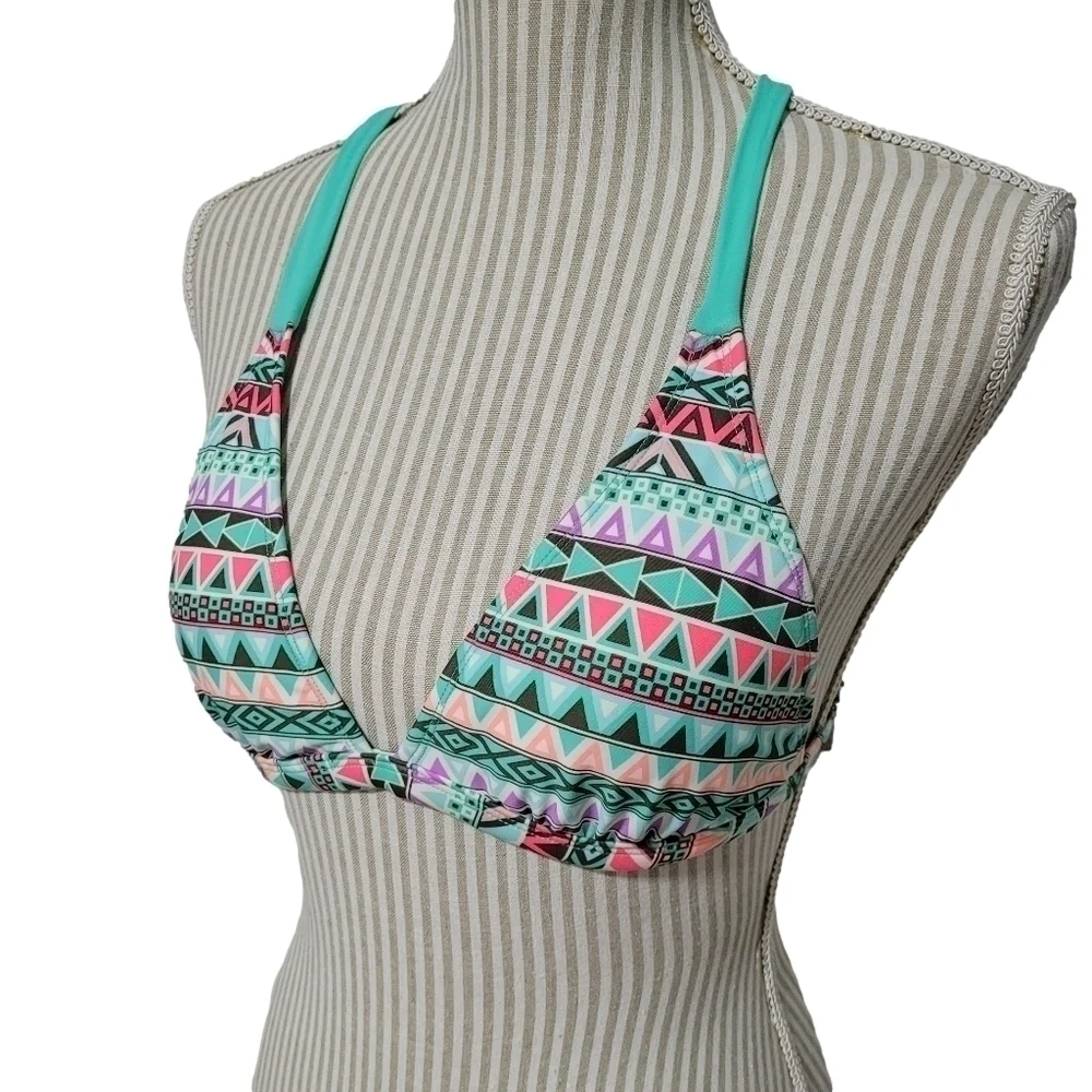 Body Glove Colorful Geometric Bikini Top, Small - Picture 4 of 7